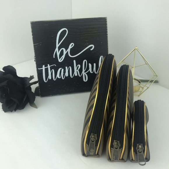 Striped Stackable Cosmetic Bags - Picture 9 of 12